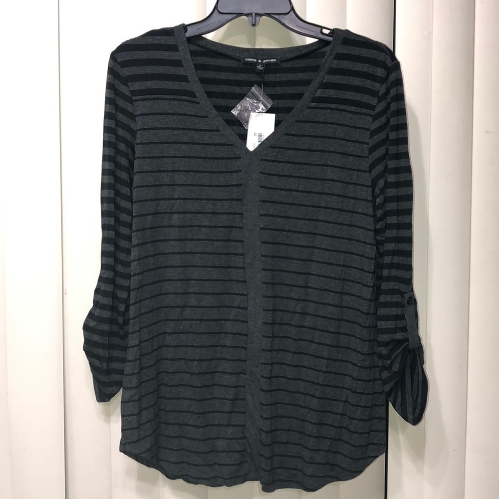 LS V neck top